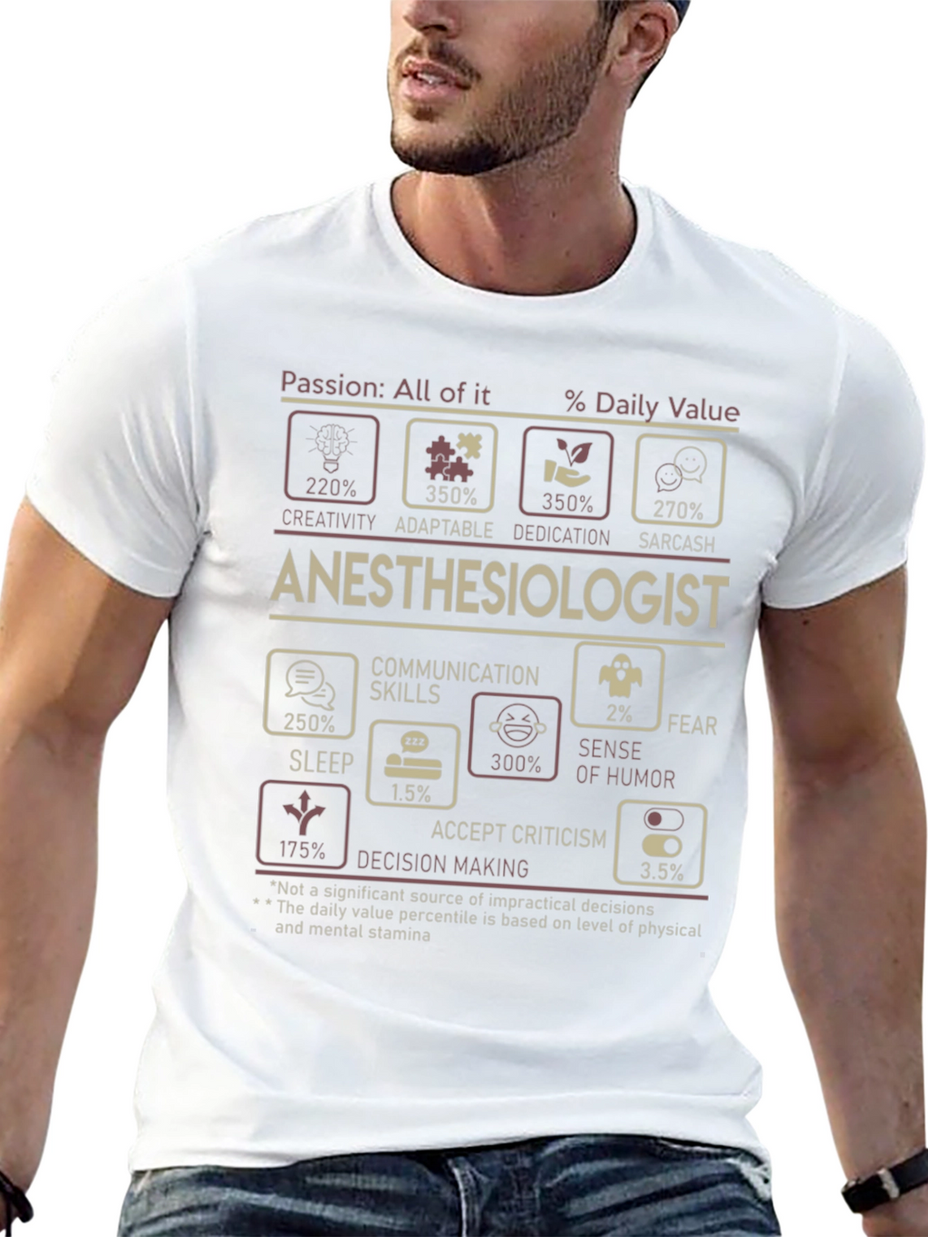 Anesthesiologist Daily Value Funny T-Shirt