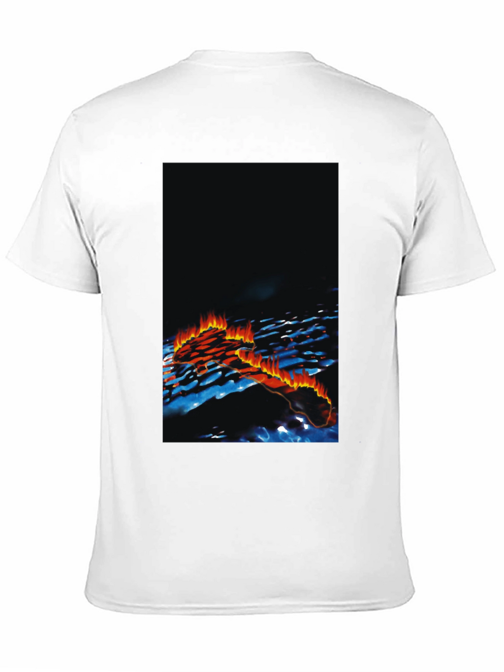 Mens Black Graphic Print T-Shirt