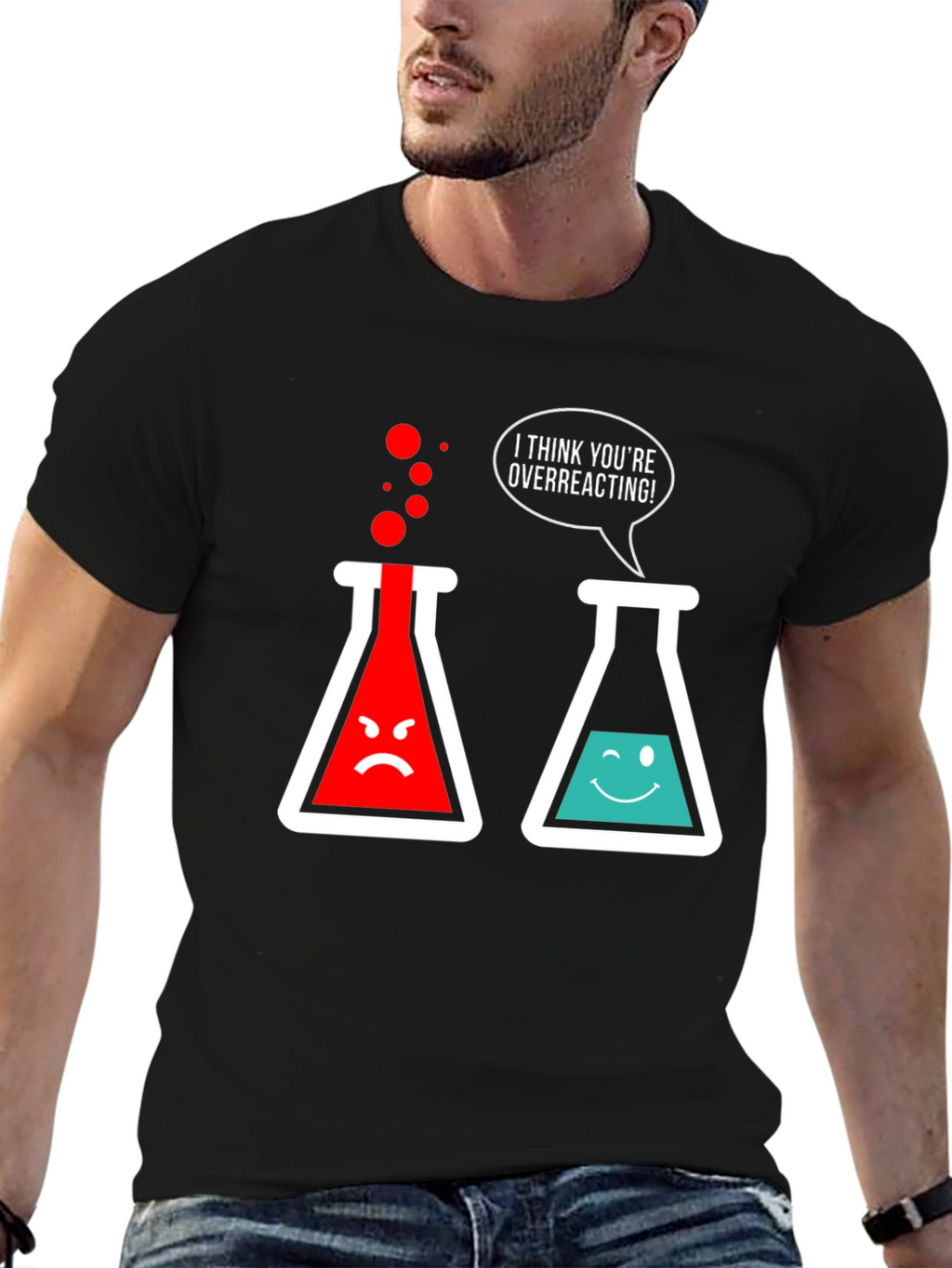 Overreacting Chemistry T-Shirt - Funny Science Tee