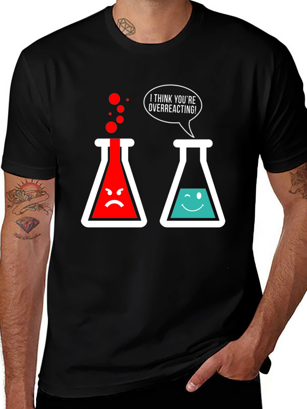 Overreacting Chemistry T-Shirt - Funny Science Tee