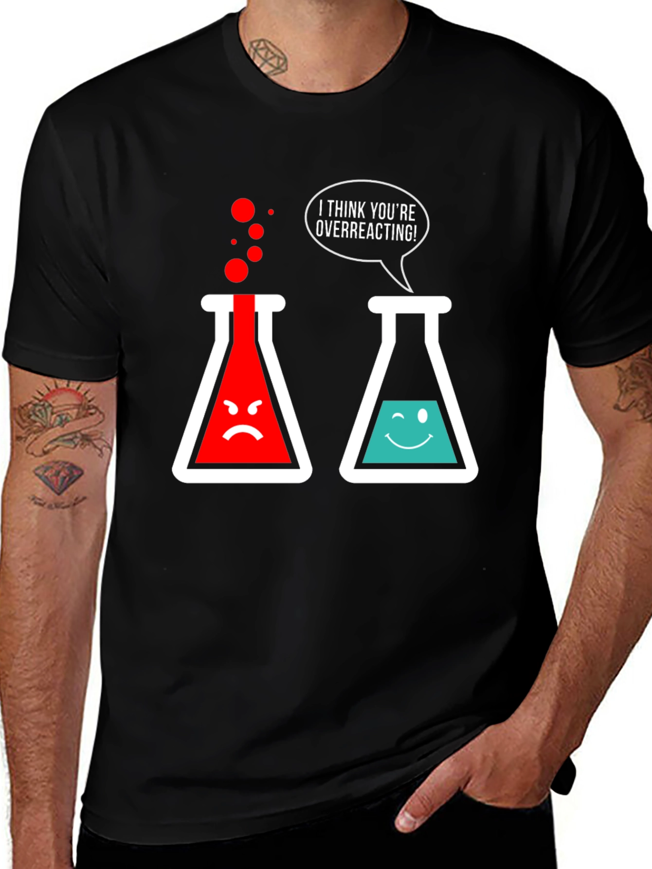Overreacting Chemistry T-Shirt - Funny Science Tee