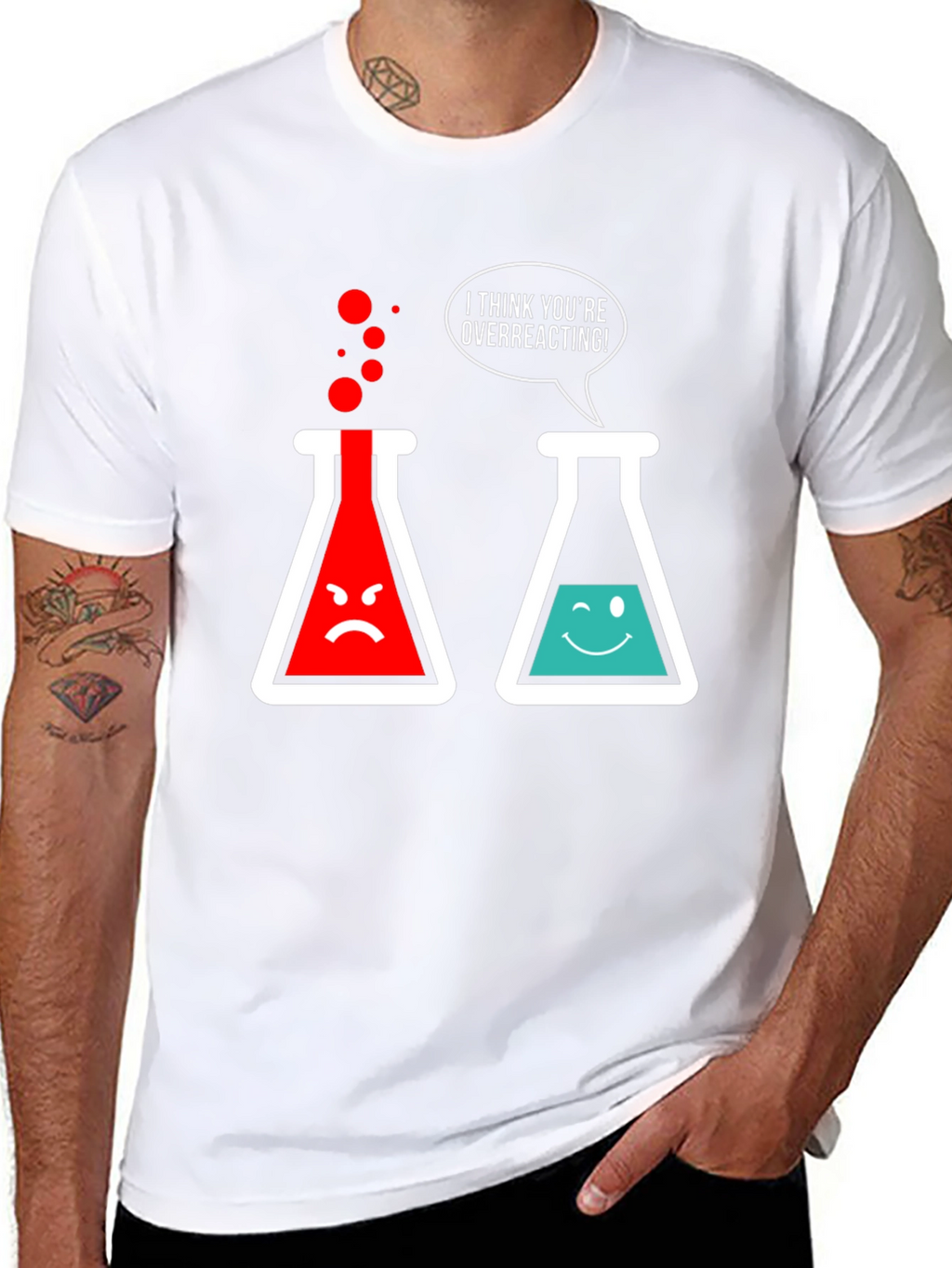 Overreacting Chemistry T-Shirt - Funny Science Tee