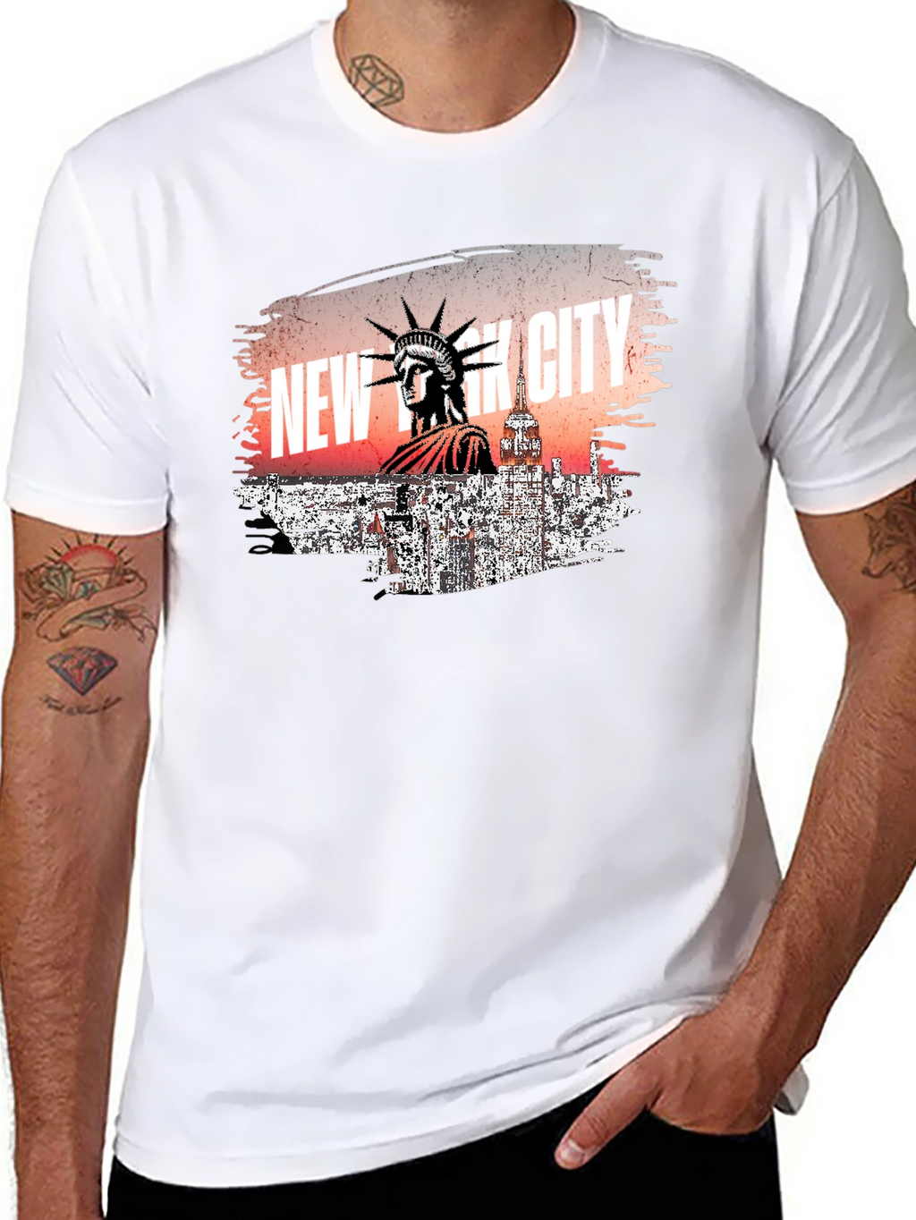 New York City Statue of Liberty Graphic T-Shirt