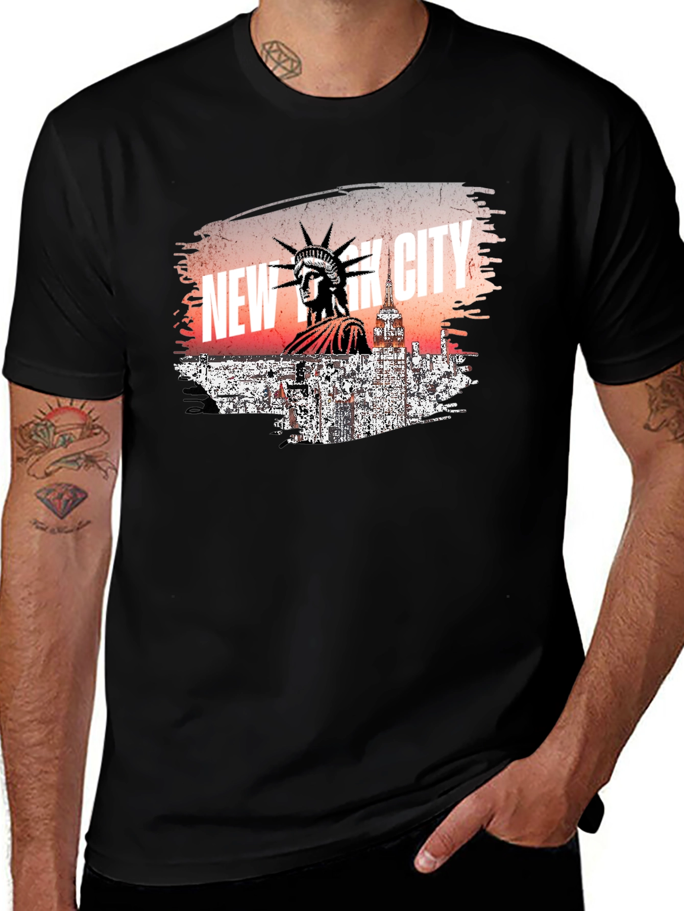 New York City Statue of Liberty Graphic T-Shirt