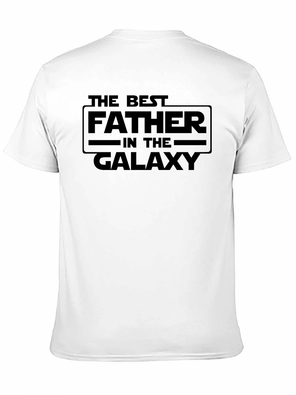 Best Father in the Galaxy Black Graphic Tee