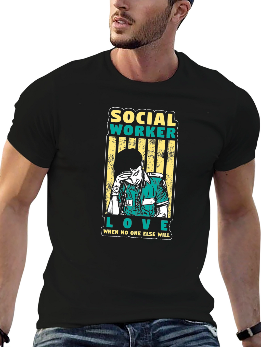 Social Worker Love Graphic Tee