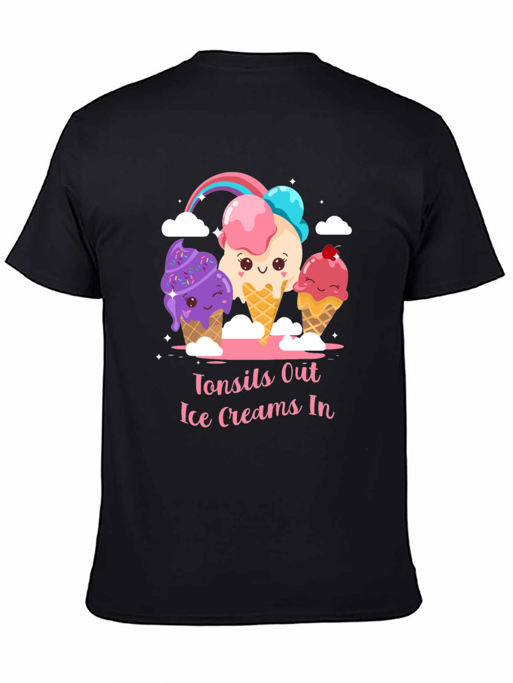 Tonsils Out Ice Creams In Graphic T-Shirt