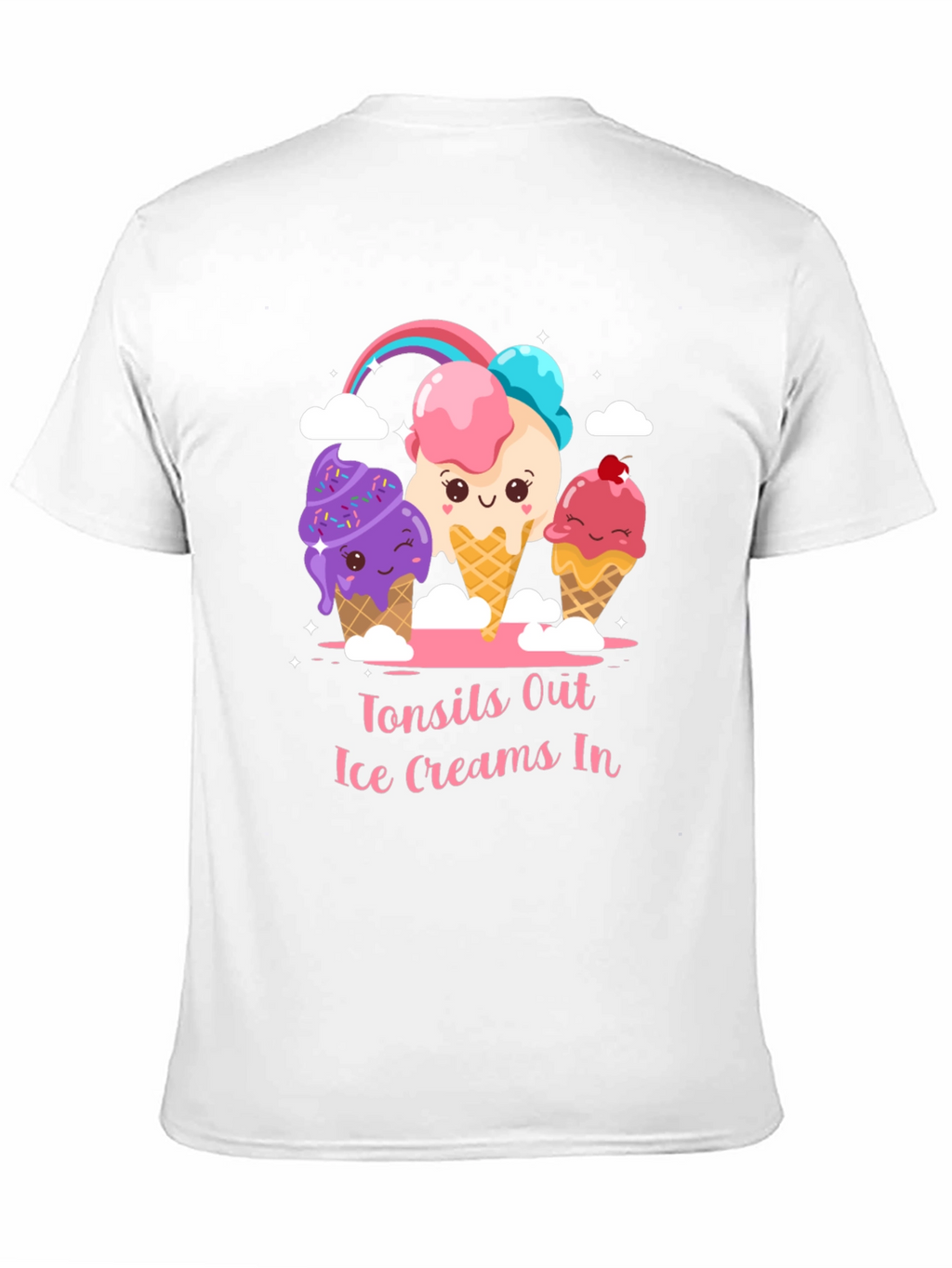 Tonsils Out Ice Creams In Graphic T-Shirt