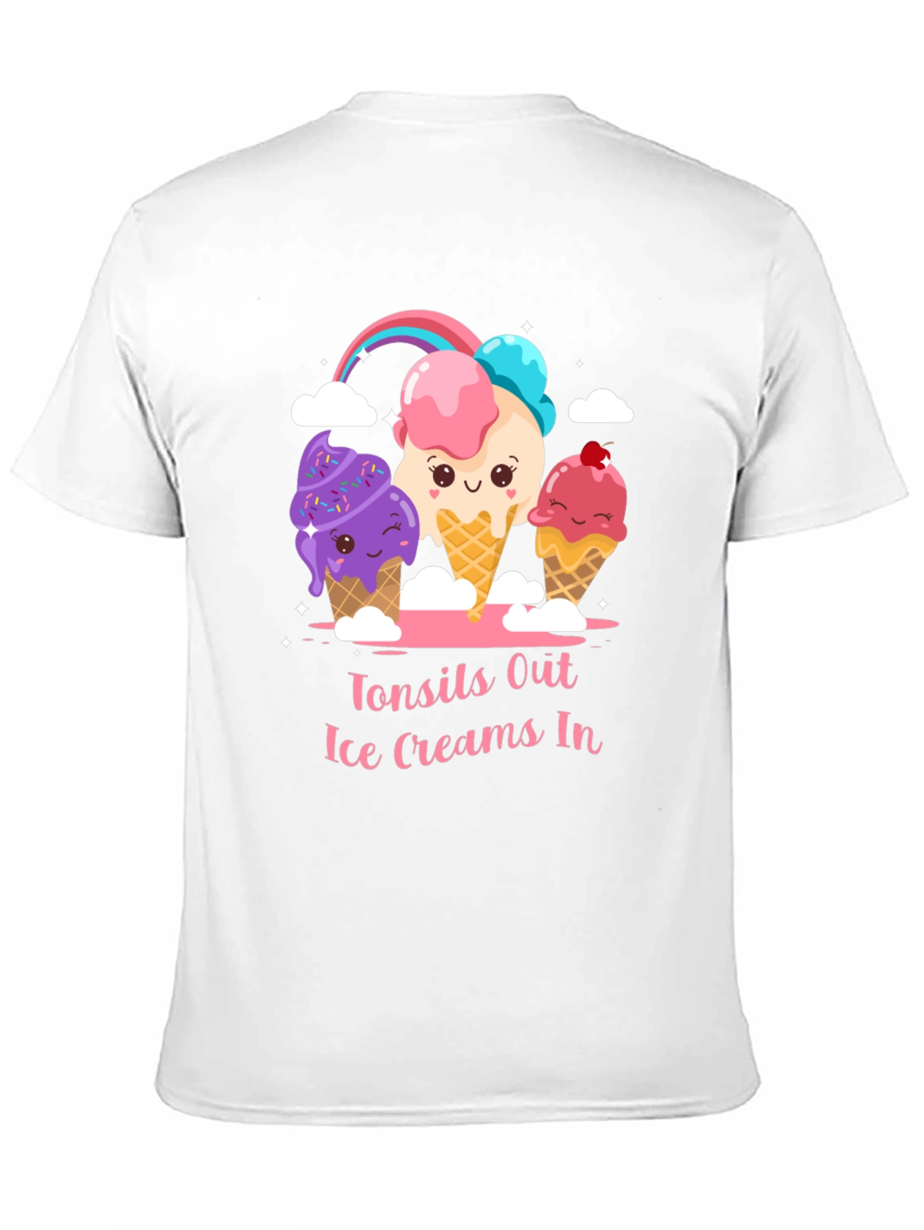 Tonsils Out Ice Creams In Graphic T-Shirt