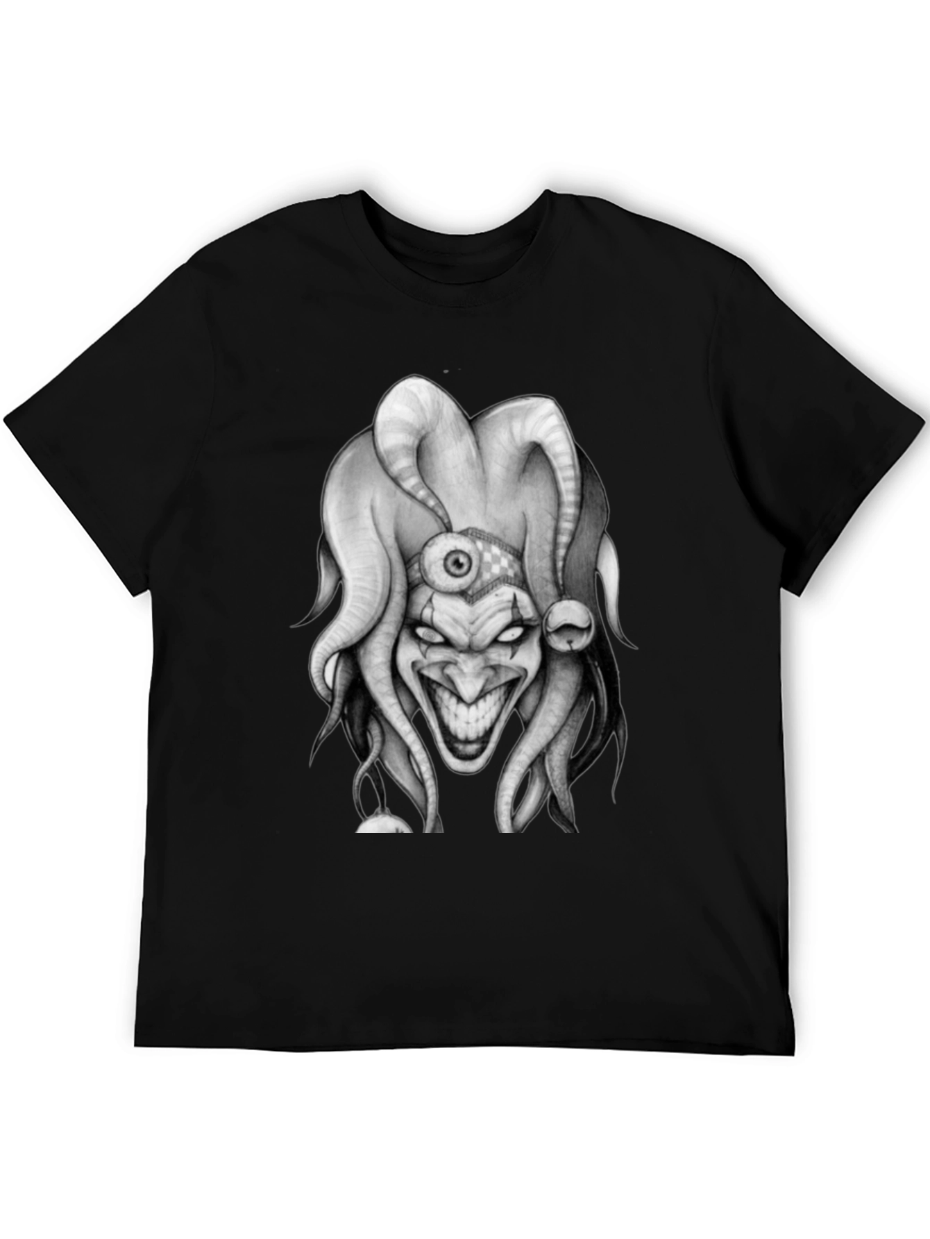 Evil Jester Graphic Tee - Dark Humor Shirt