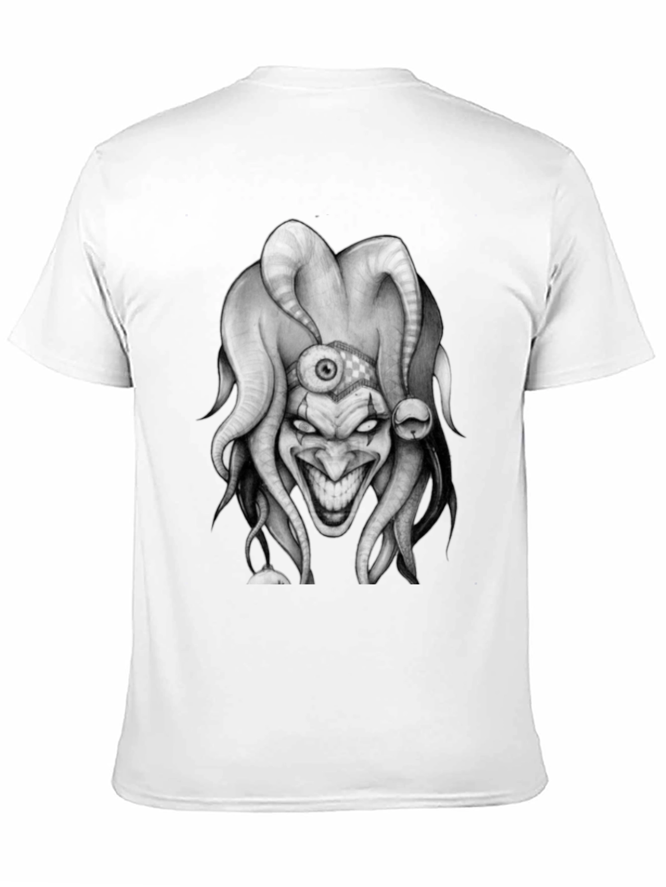 Evil Jester Graphic Tee - Dark Humor Shirt