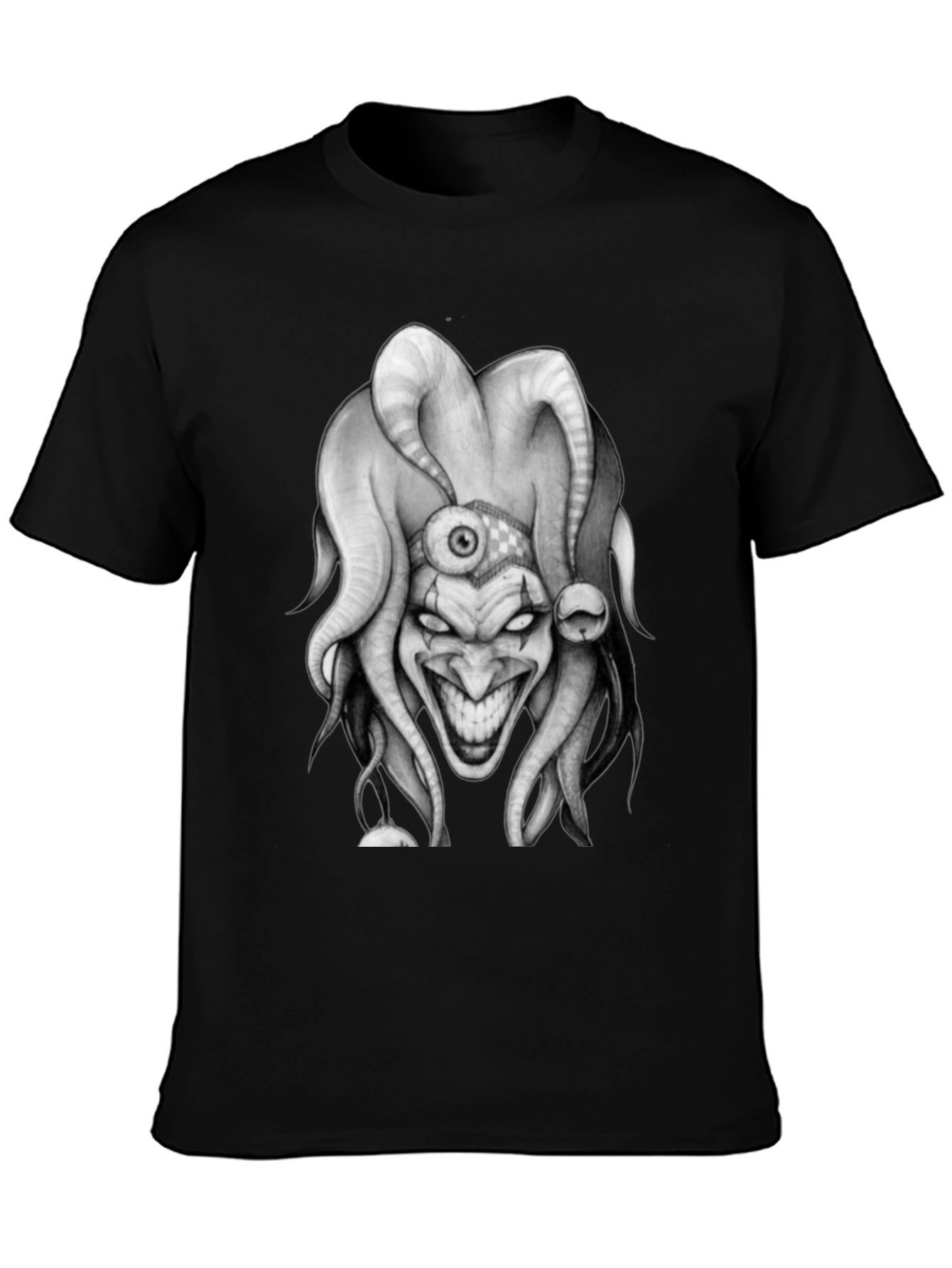 Evil Jester Graphic Tee - Dark Humor Shirt
