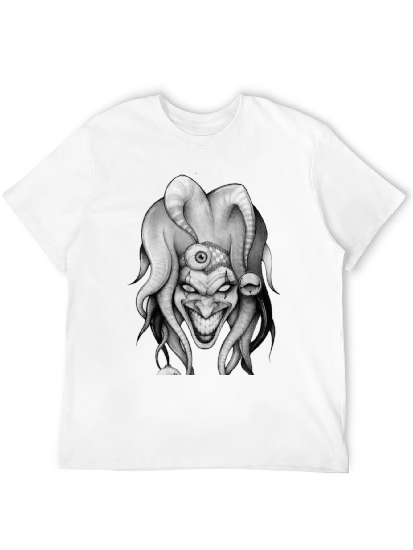 Evil Jester Graphic Tee - Dark Humor Shirt