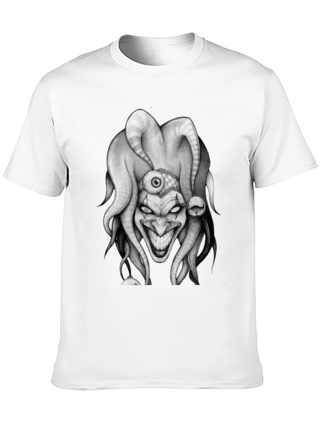 Evil Jester Graphic Tee - Dark Humor Shirt