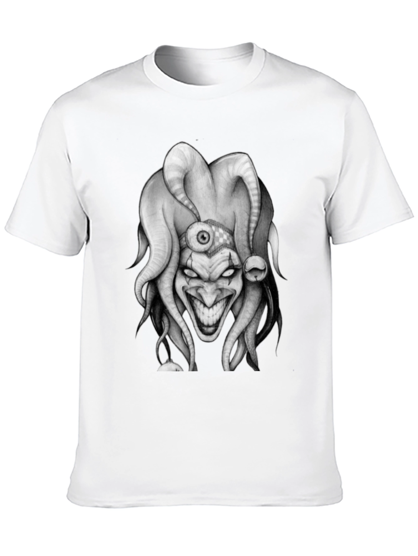 Evil Jester Graphic Tee - Dark Humor Shirt