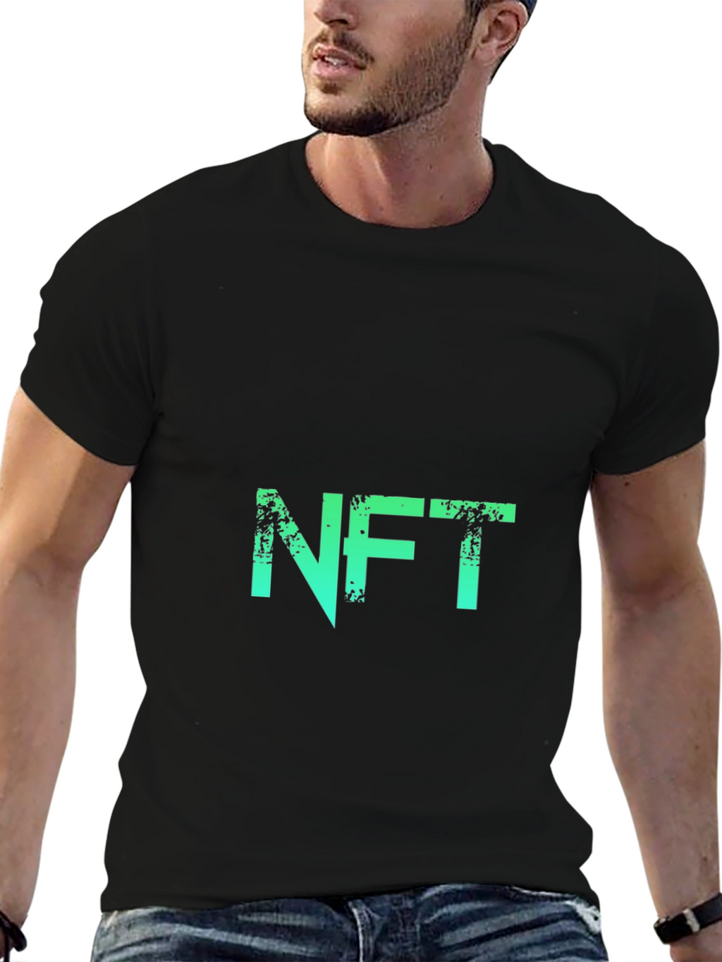 NFT Green Gradient Graphic Tee