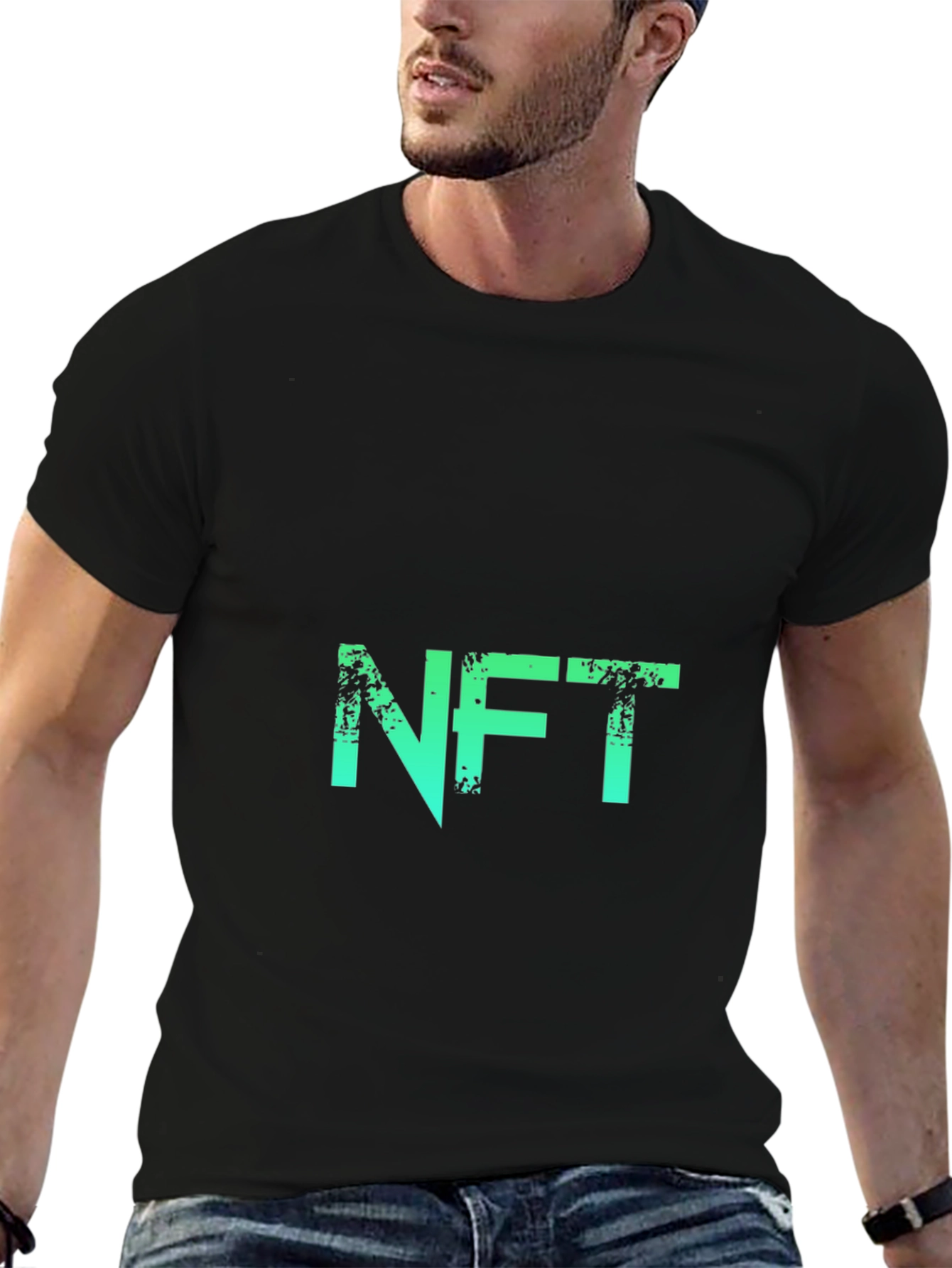 NFT Green Gradient Graphic Tee