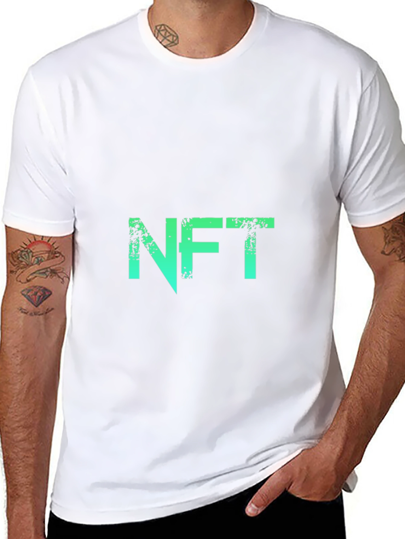NFT Green Gradient Graphic Tee