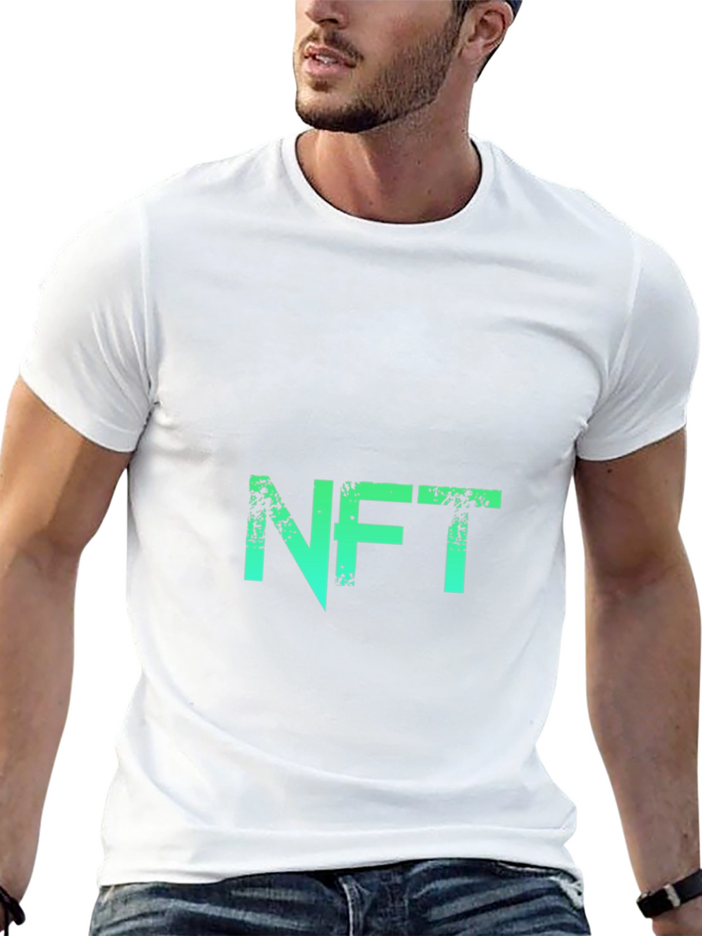 NFT Green Gradient Graphic Tee