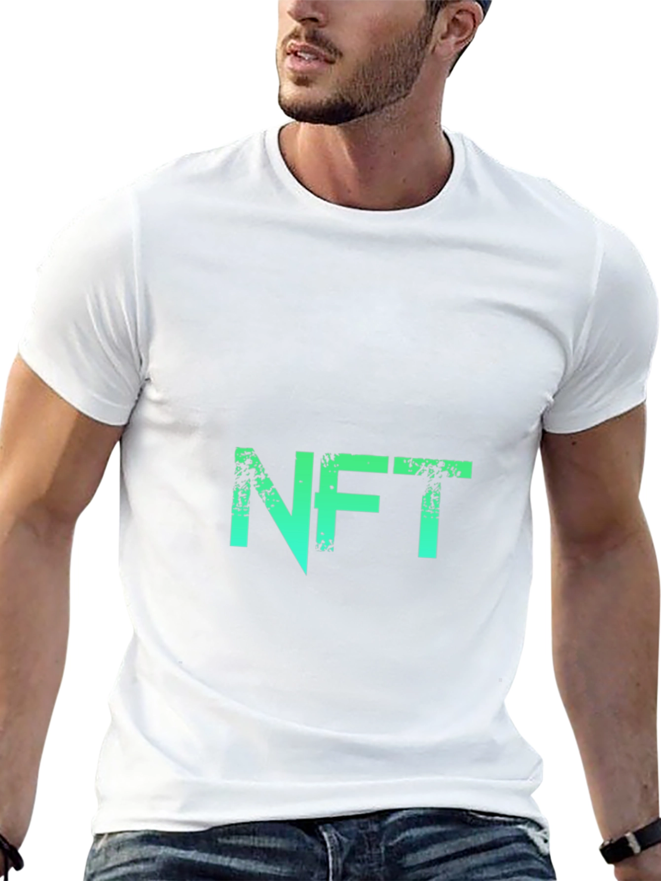 NFT Green Gradient Graphic Tee