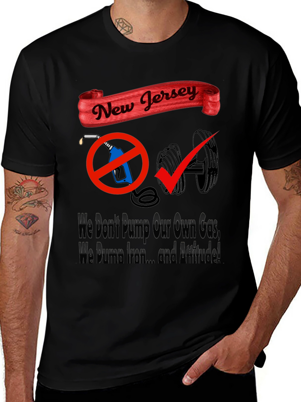New Jersey Pride: Gas vs. Gains T-Shirt