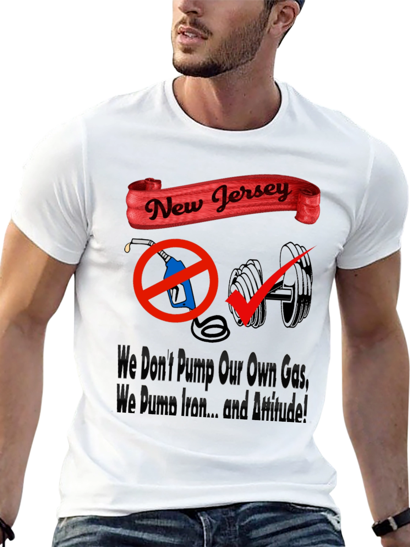 New Jersey Pride: Gas vs. Gains T-Shirt
