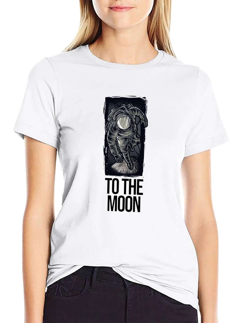To The Moon Astronaut Graphic T-Shirt