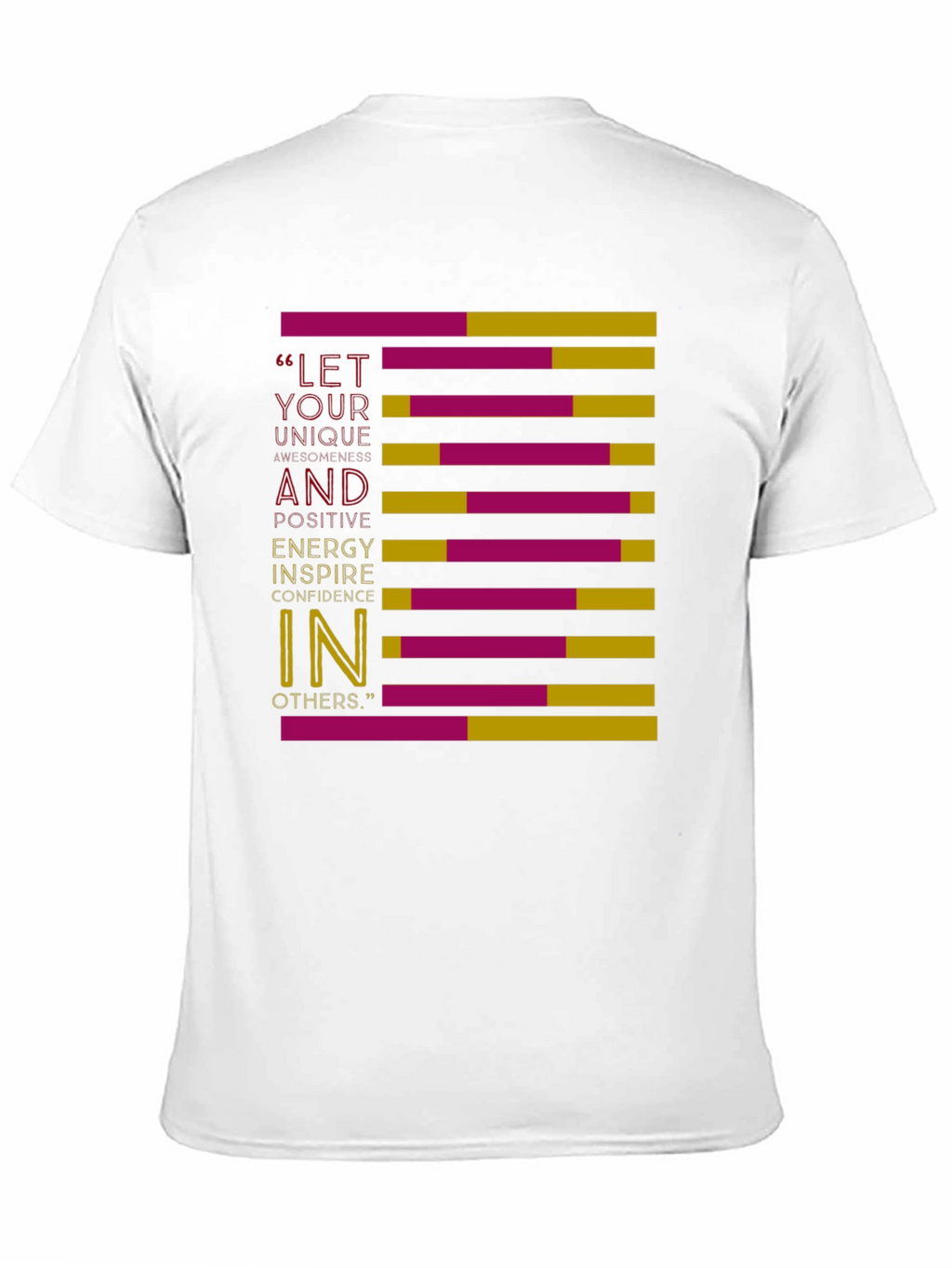 Motivational Graphic Print Crew Neck T-Shirt
