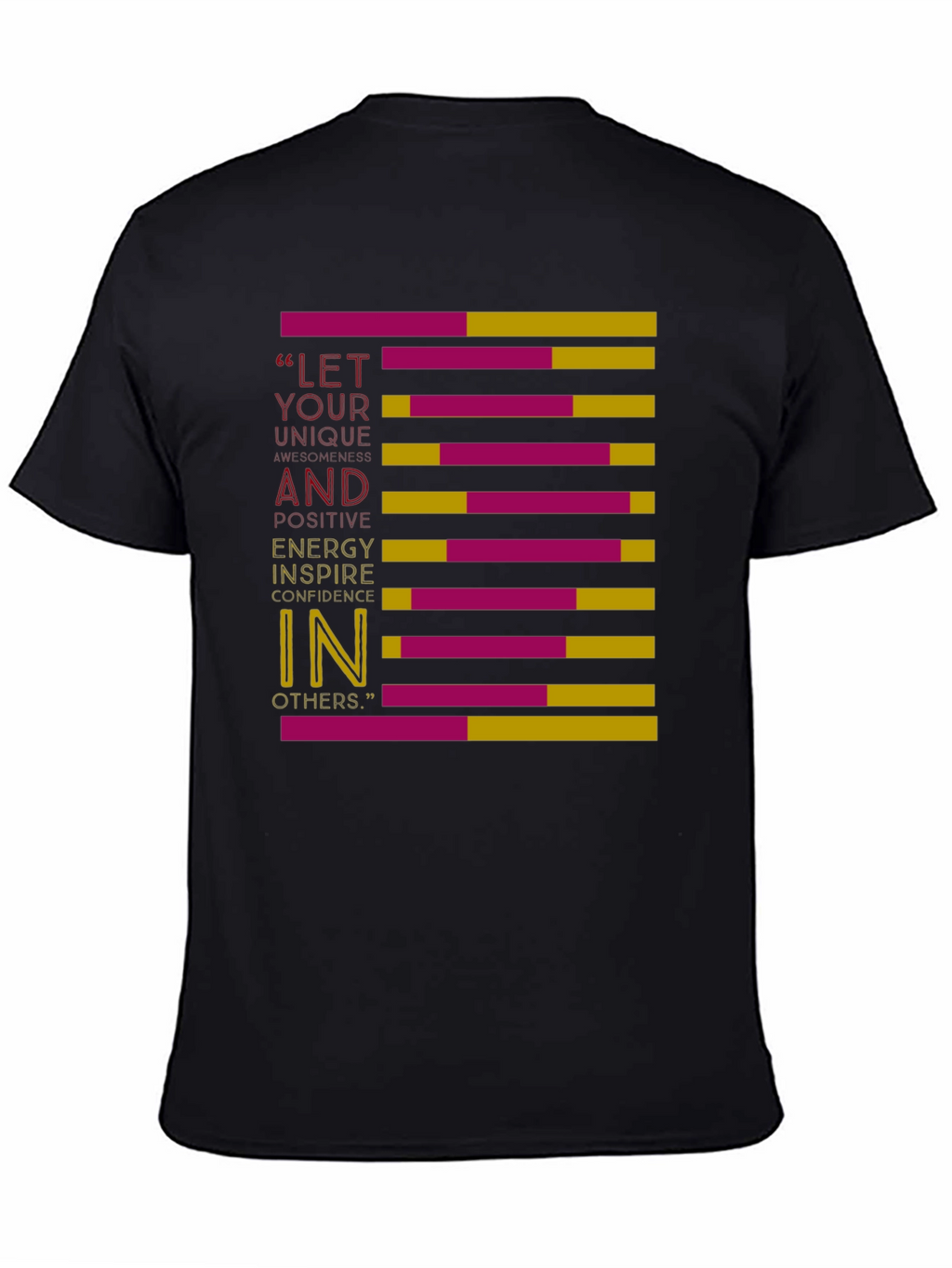 Motivational Graphic Print Crew Neck T-Shirt