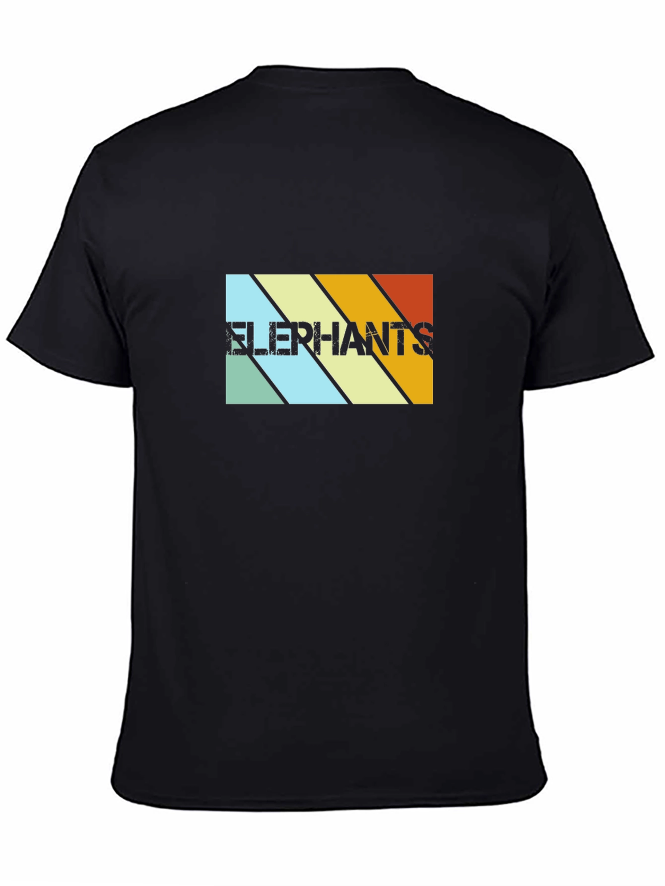 Retro Elephants Graphic Tee - Vintage Style T-Shirt