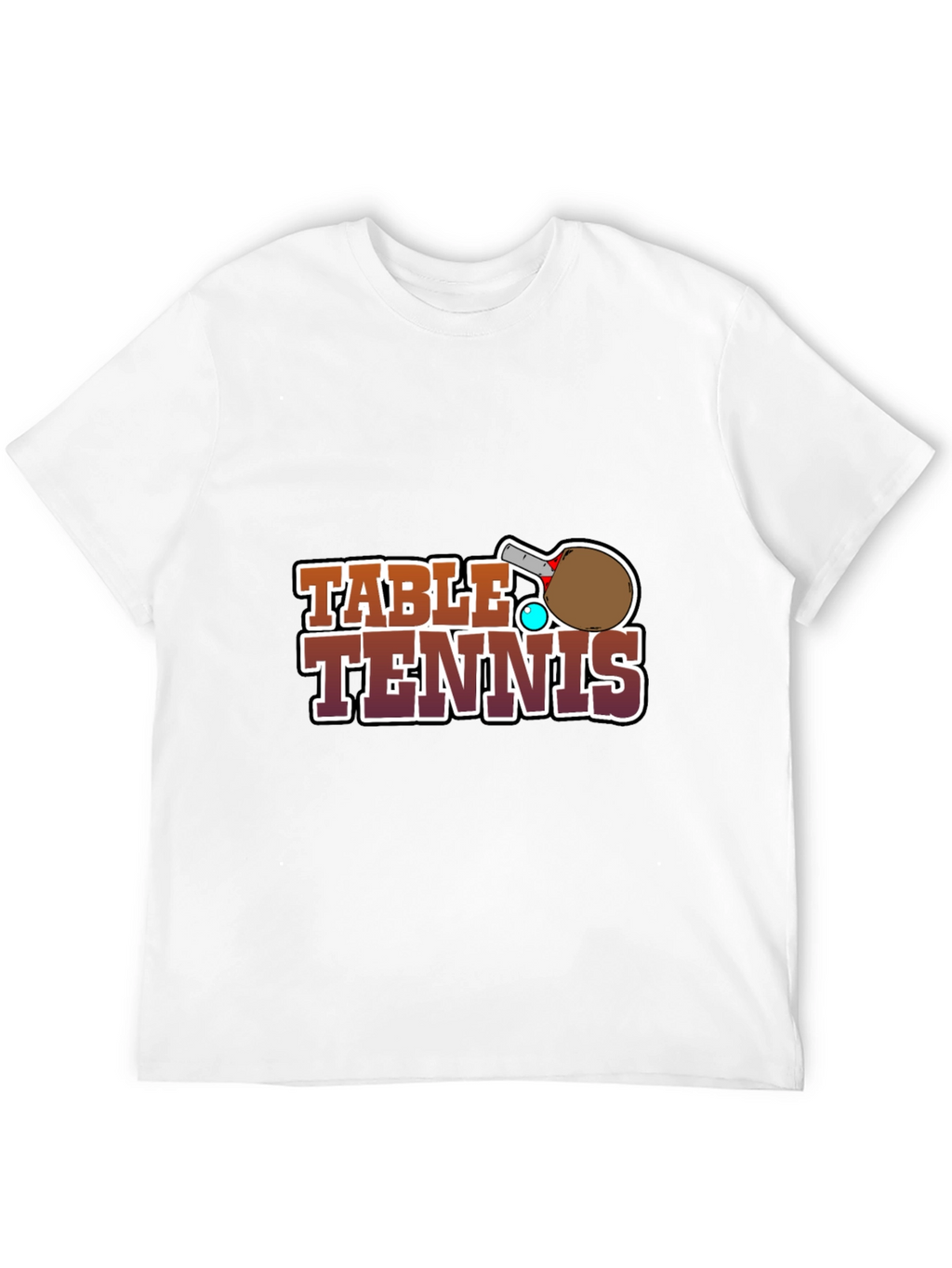 Table Tennis Graphic Tee - Sports Fan Apparel