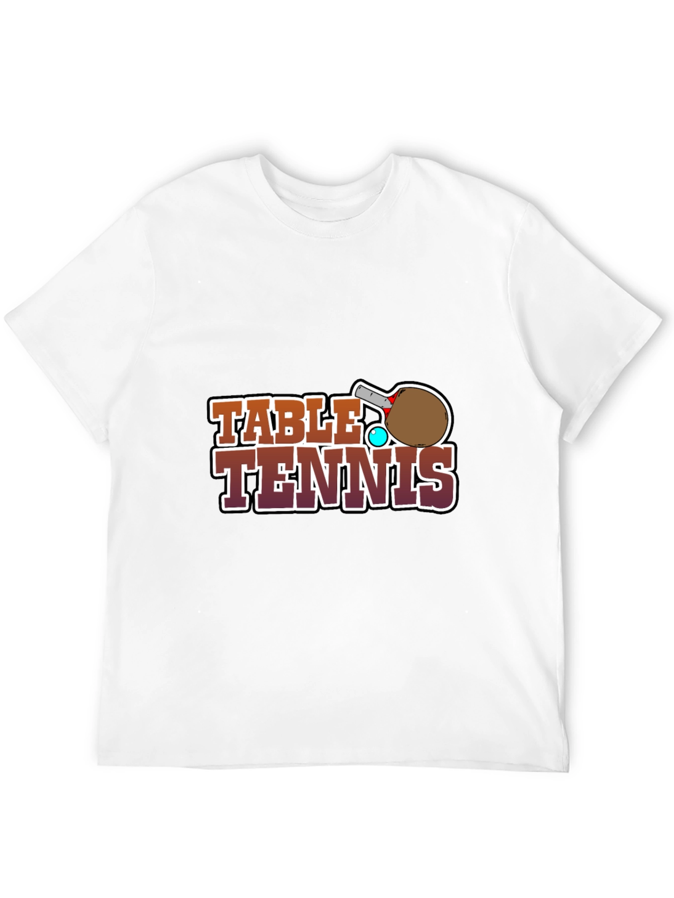 Table Tennis Graphic Tee - Sports Fan Apparel