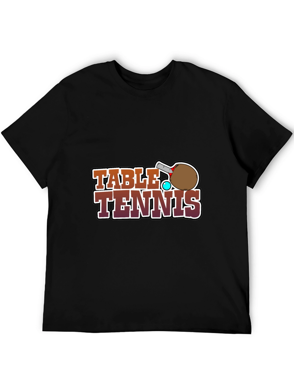 Table Tennis Graphic Tee - Sports Fan Apparel