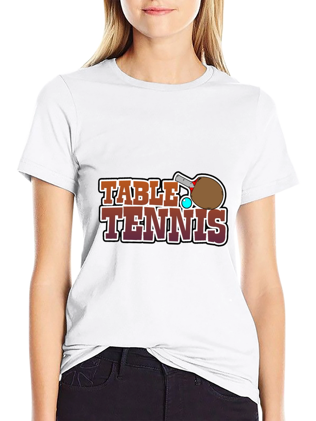 Table Tennis Graphic Tee - Sports Fan Apparel