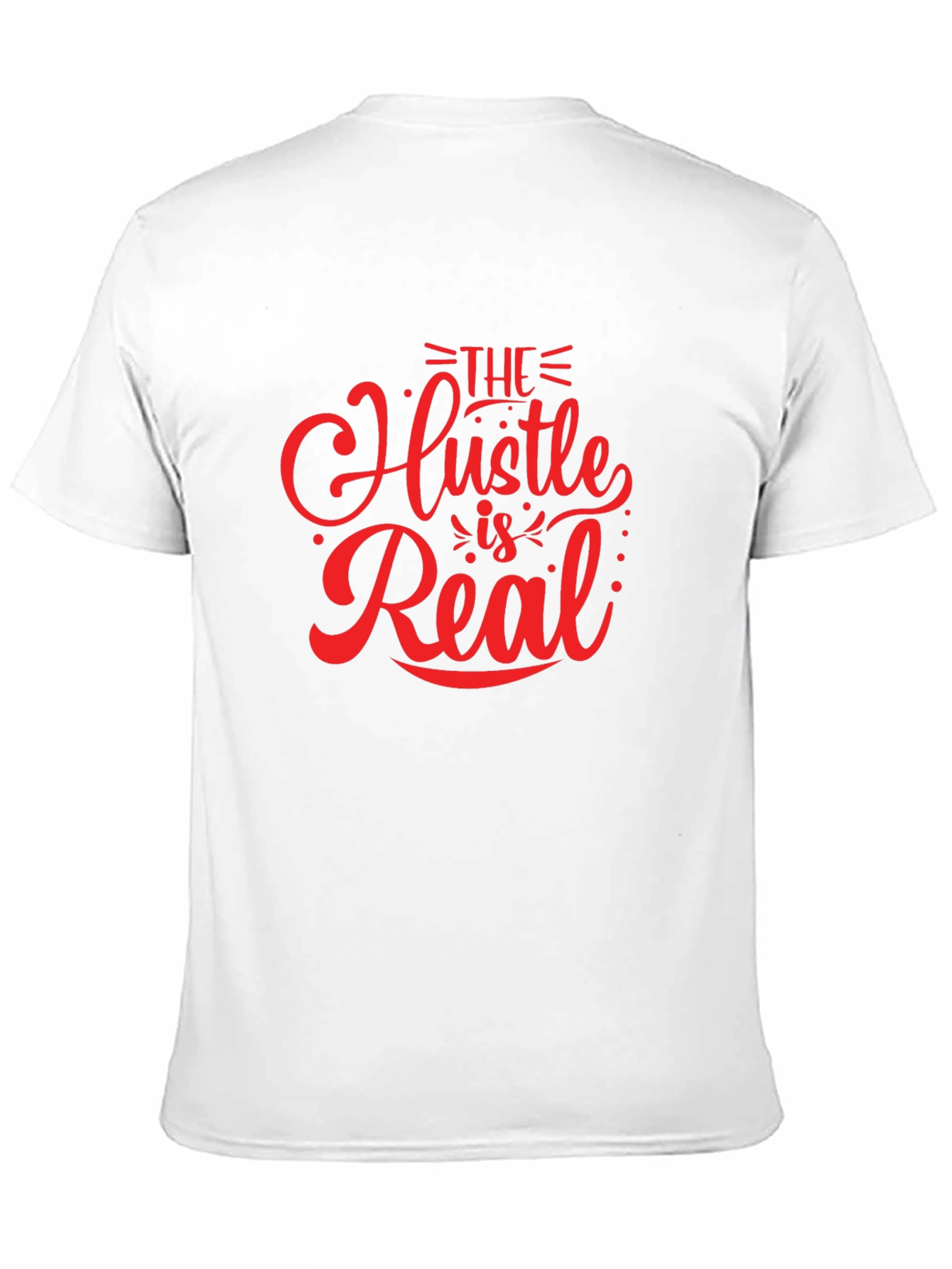 The Hustle is Real Black Graphic T-Shirt
