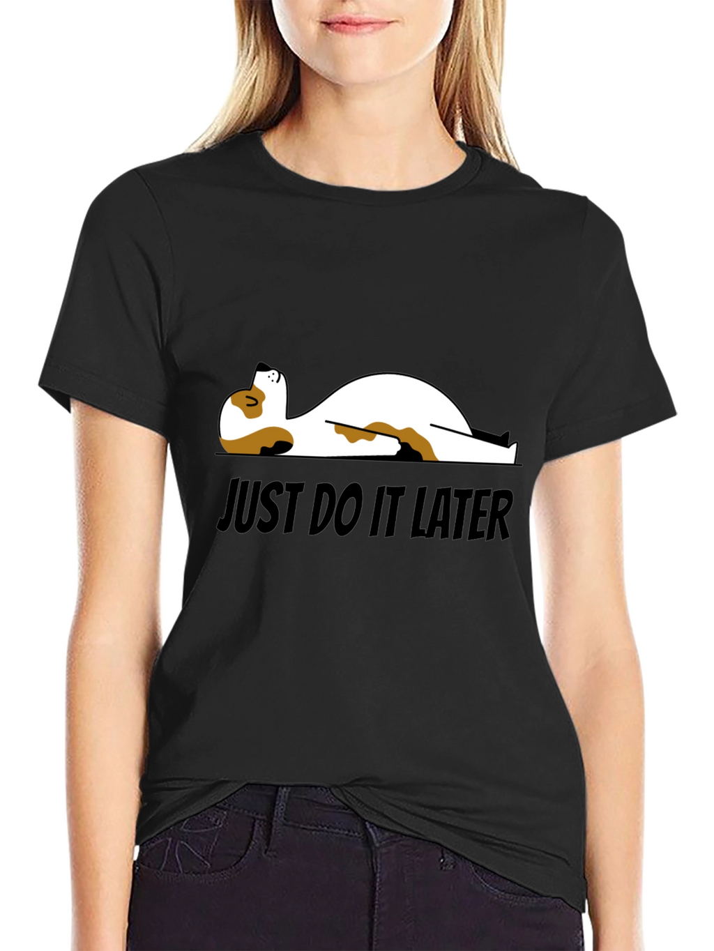Just Do It Later T-Shirt - Funny Dog Design