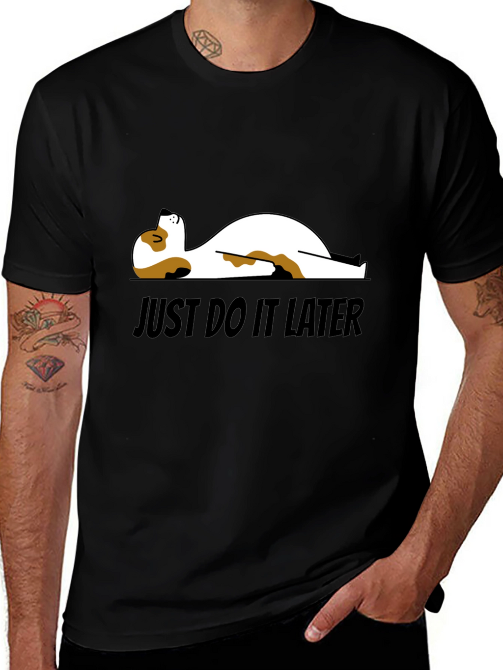 Just Do It Later T-Shirt - Funny Dog Design