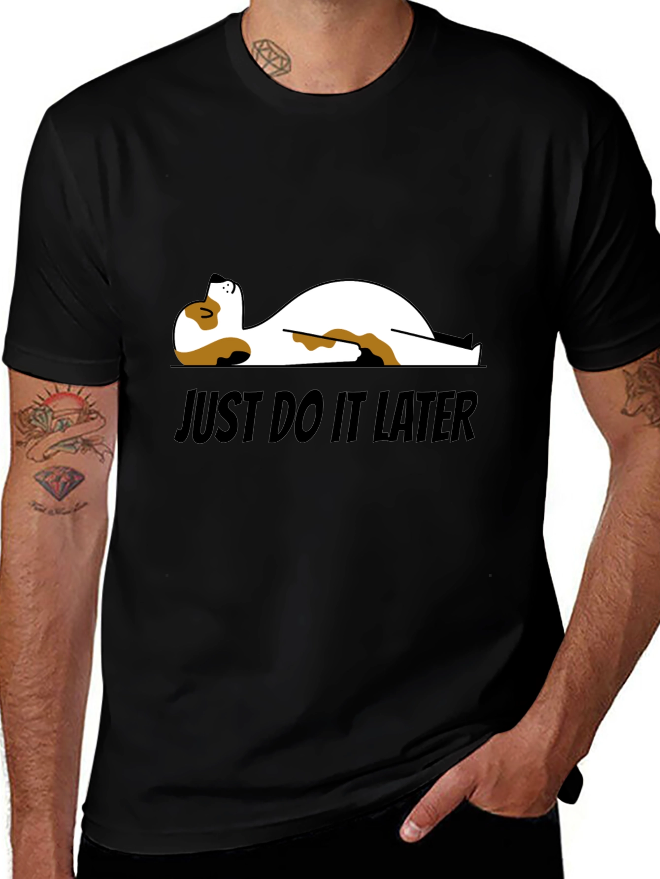 Just Do It Later T-Shirt - Funny Dog Design