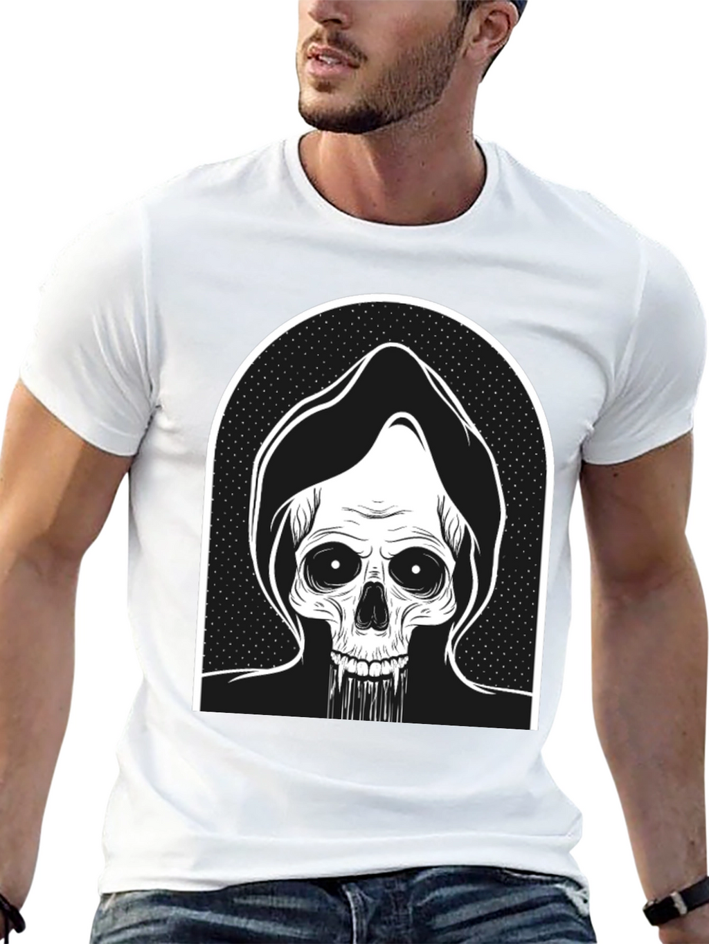 Grim Reaper Graphic Tee - Black