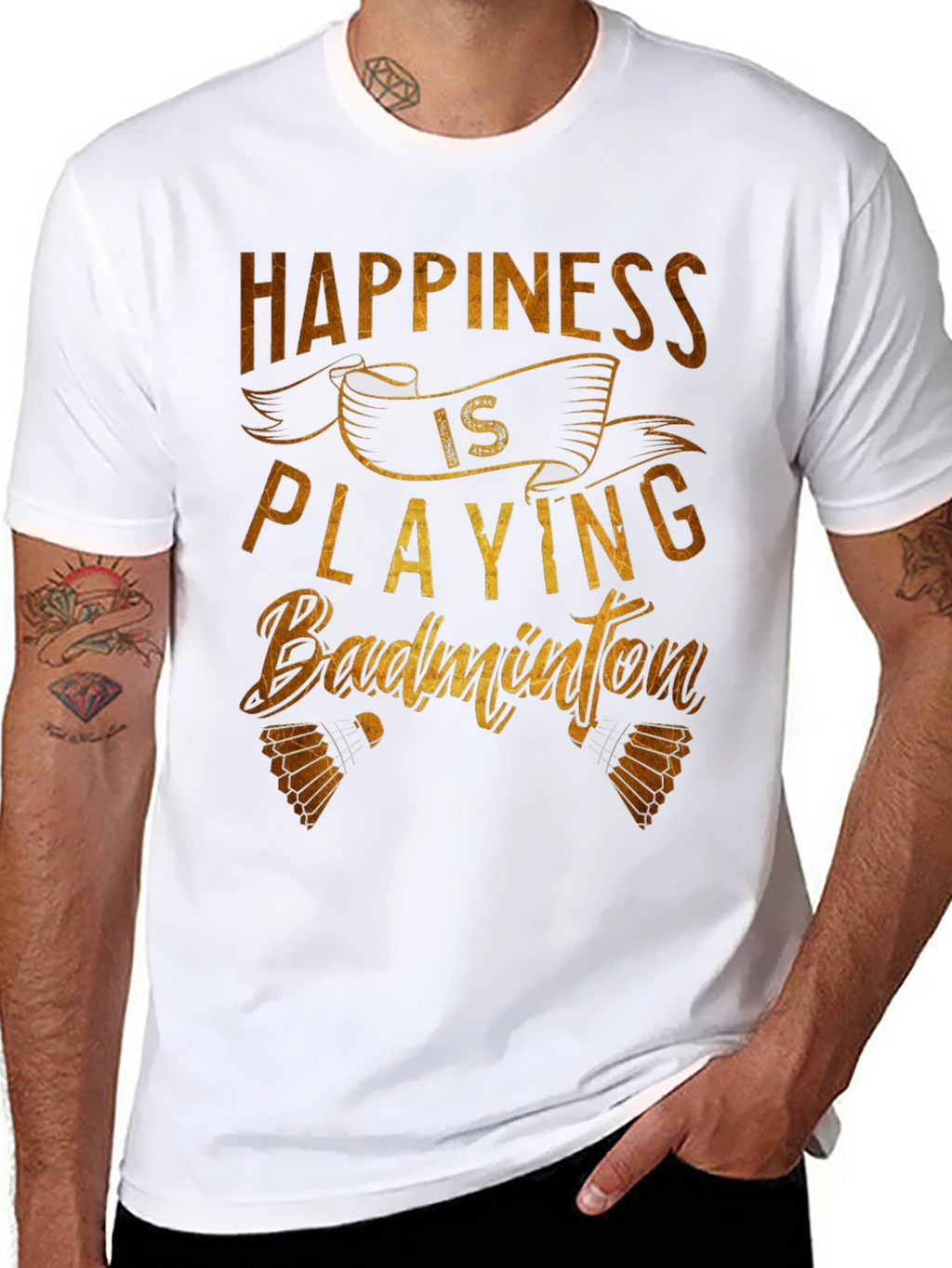 Happiness is Playing Badminton T-Shirt