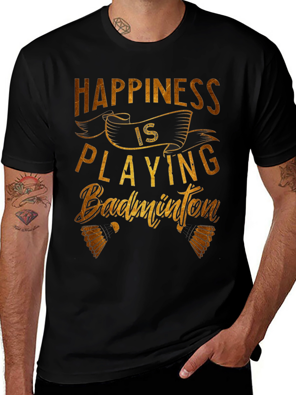 Happiness is Playing Badminton T-Shirt