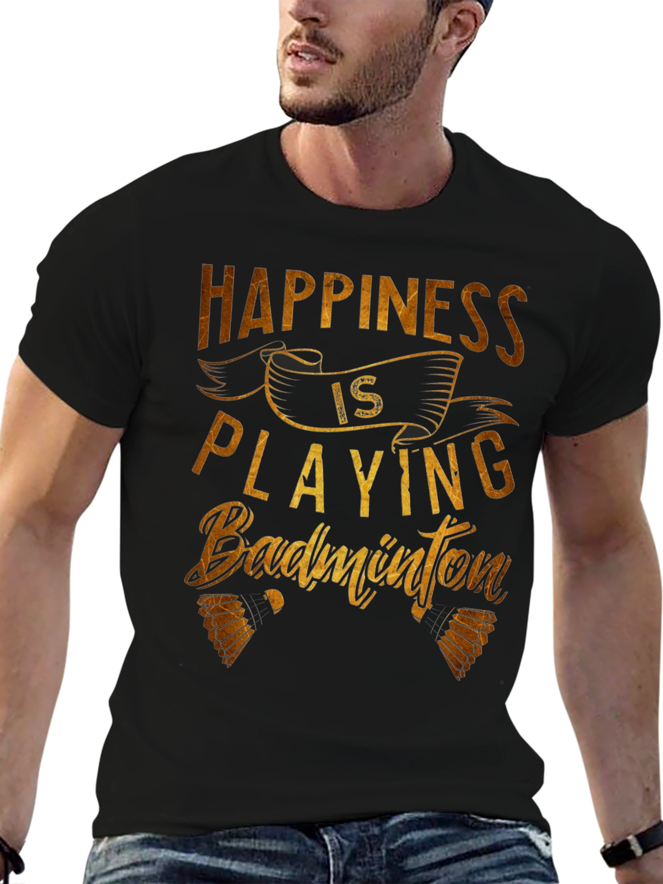 Happiness is Playing Badminton T-Shirt