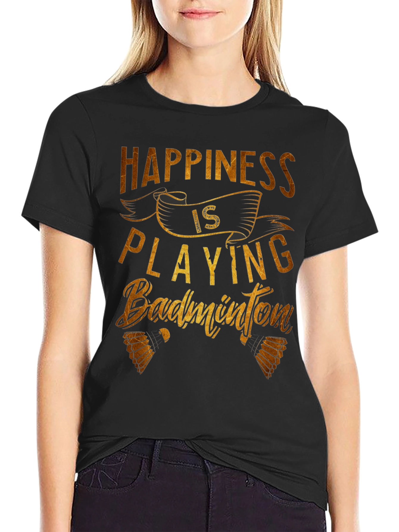 Happiness is Playing Badminton T-Shirt