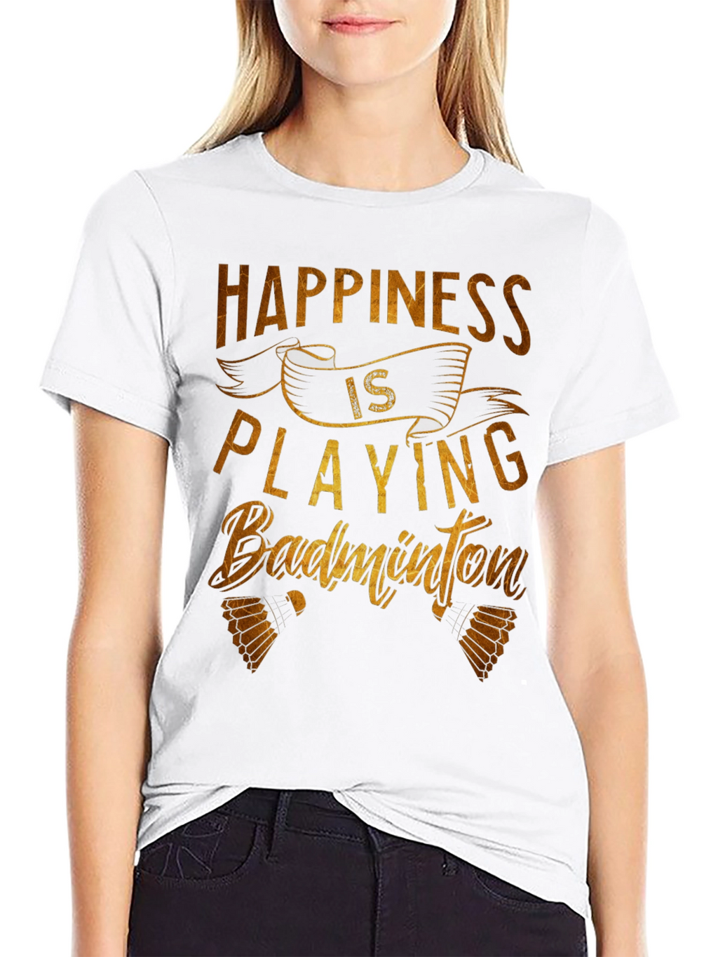 Happiness is Playing Badminton T-Shirt