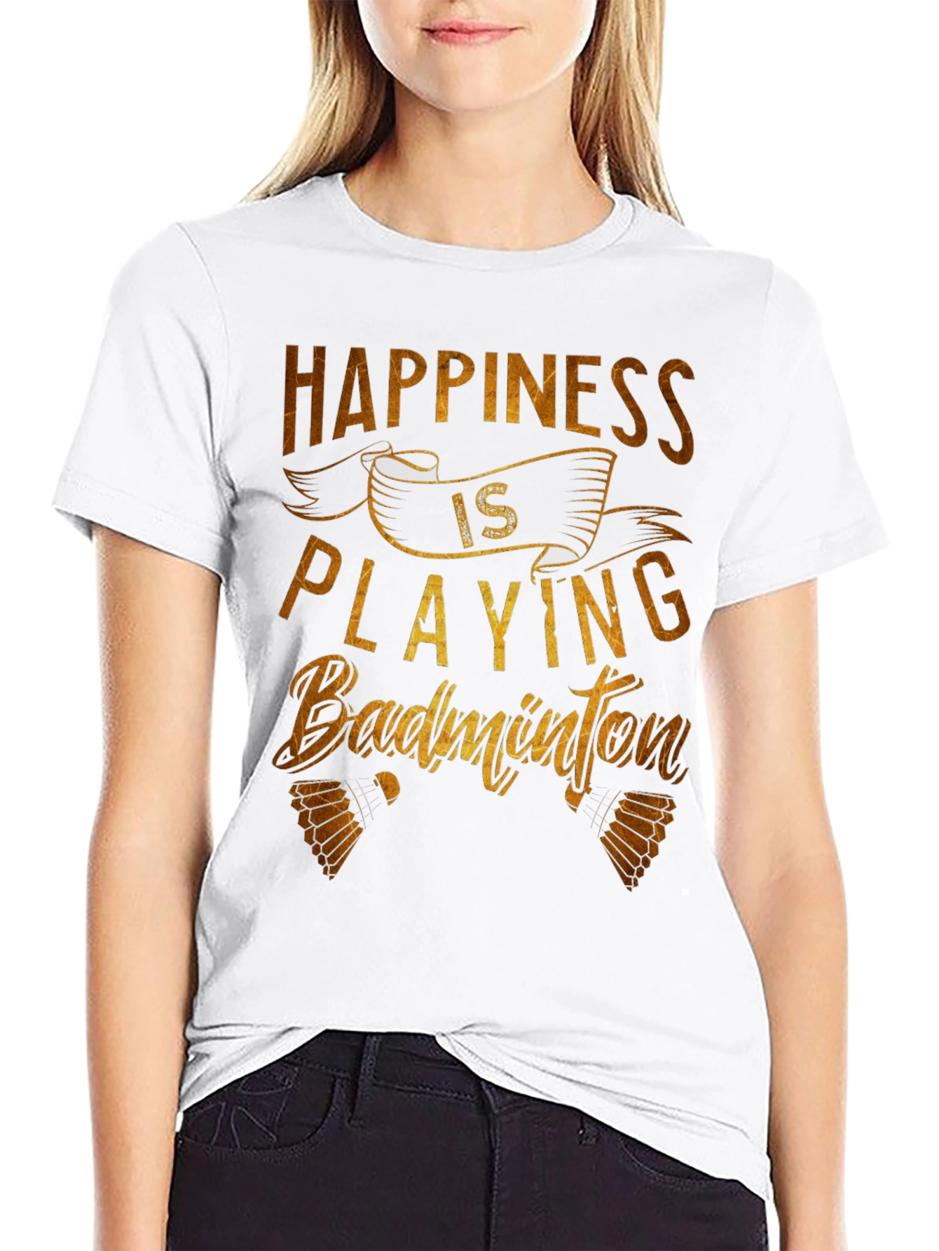 Happiness is Playing Badminton T-Shirt