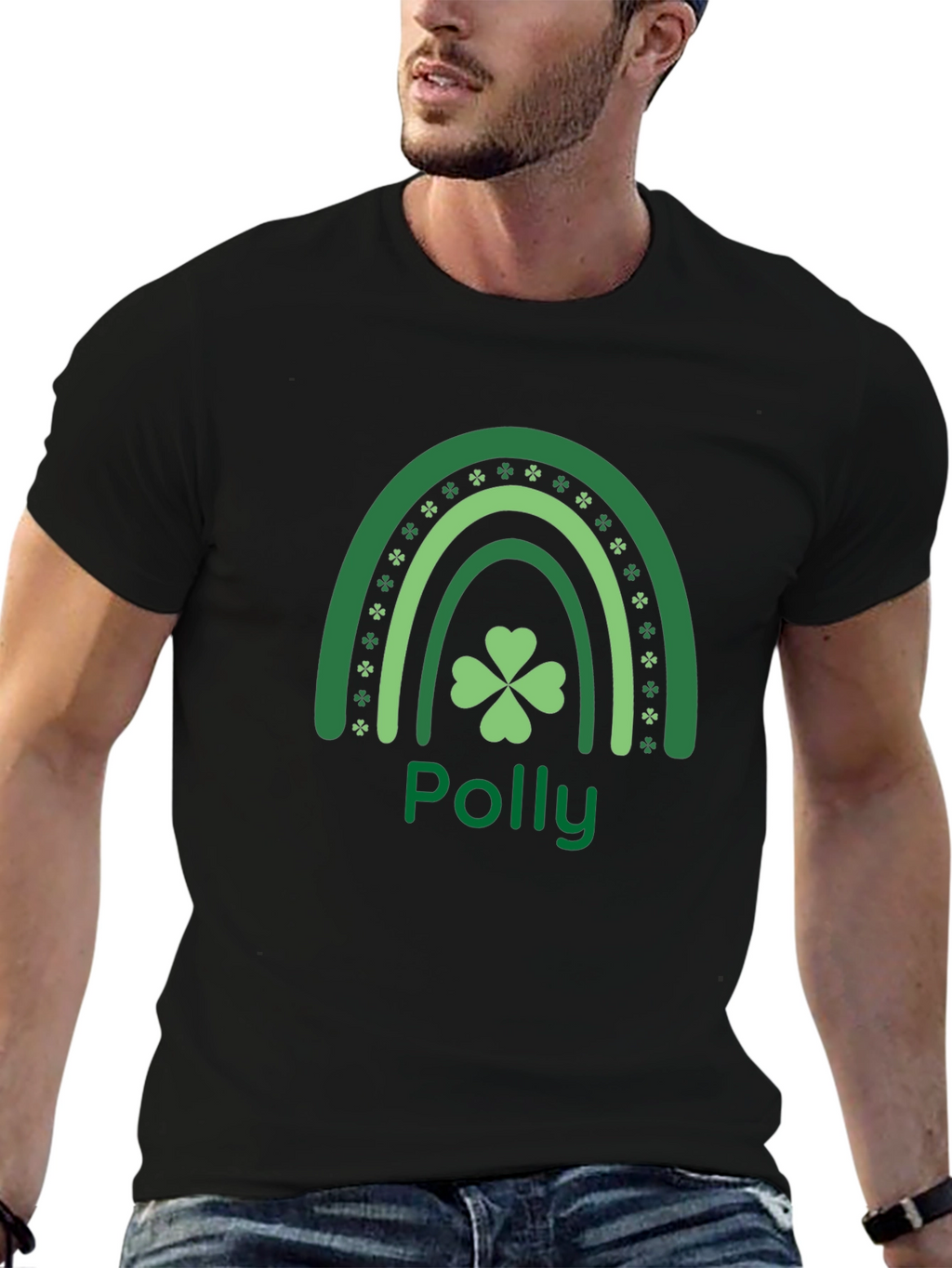 Polly Shamrock Rainbow T-Shirt
