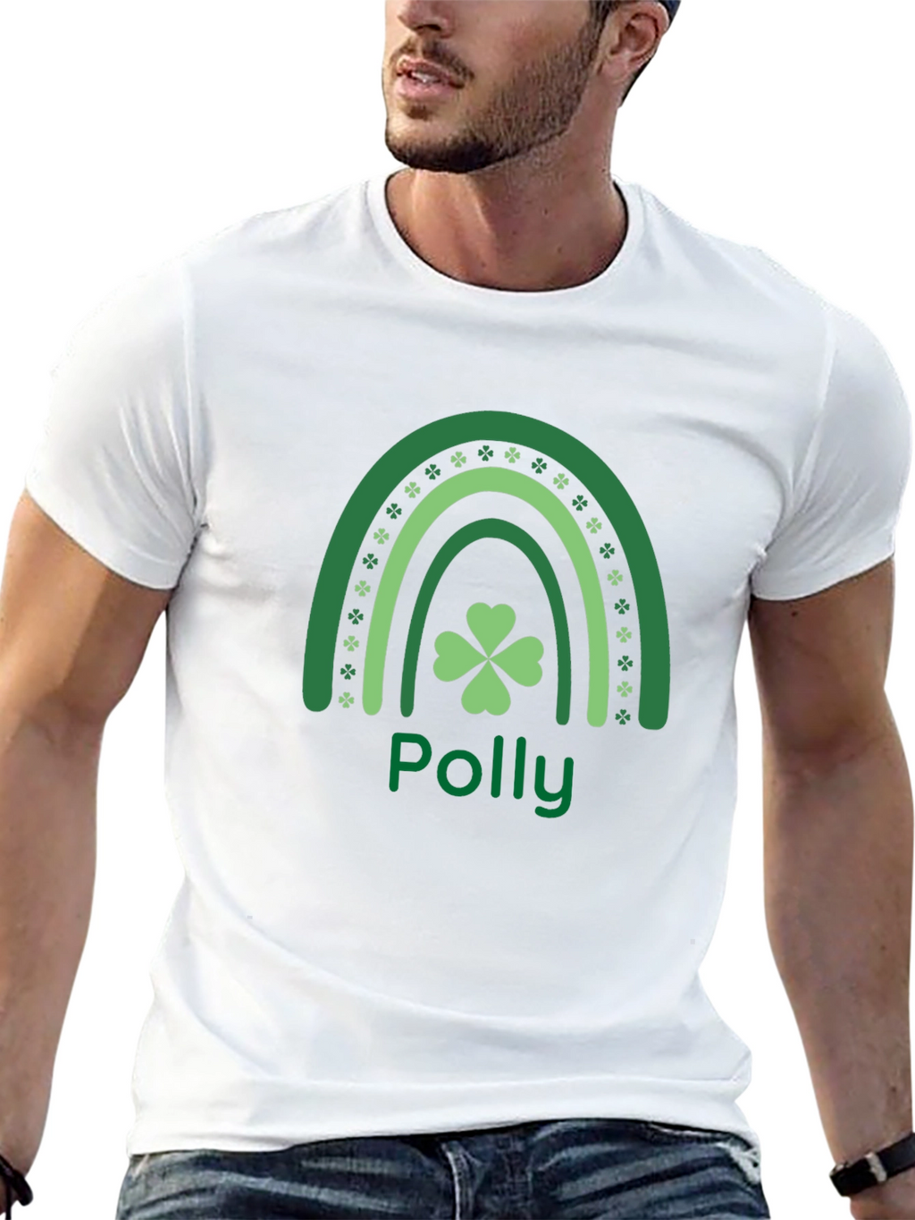 Polly Shamrock Rainbow T-Shirt