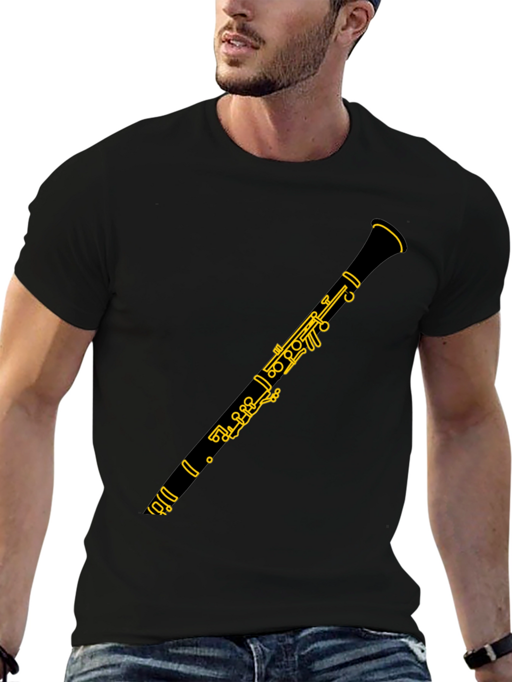 Clarinet Graphic T-Shirt - Musician Style Tee