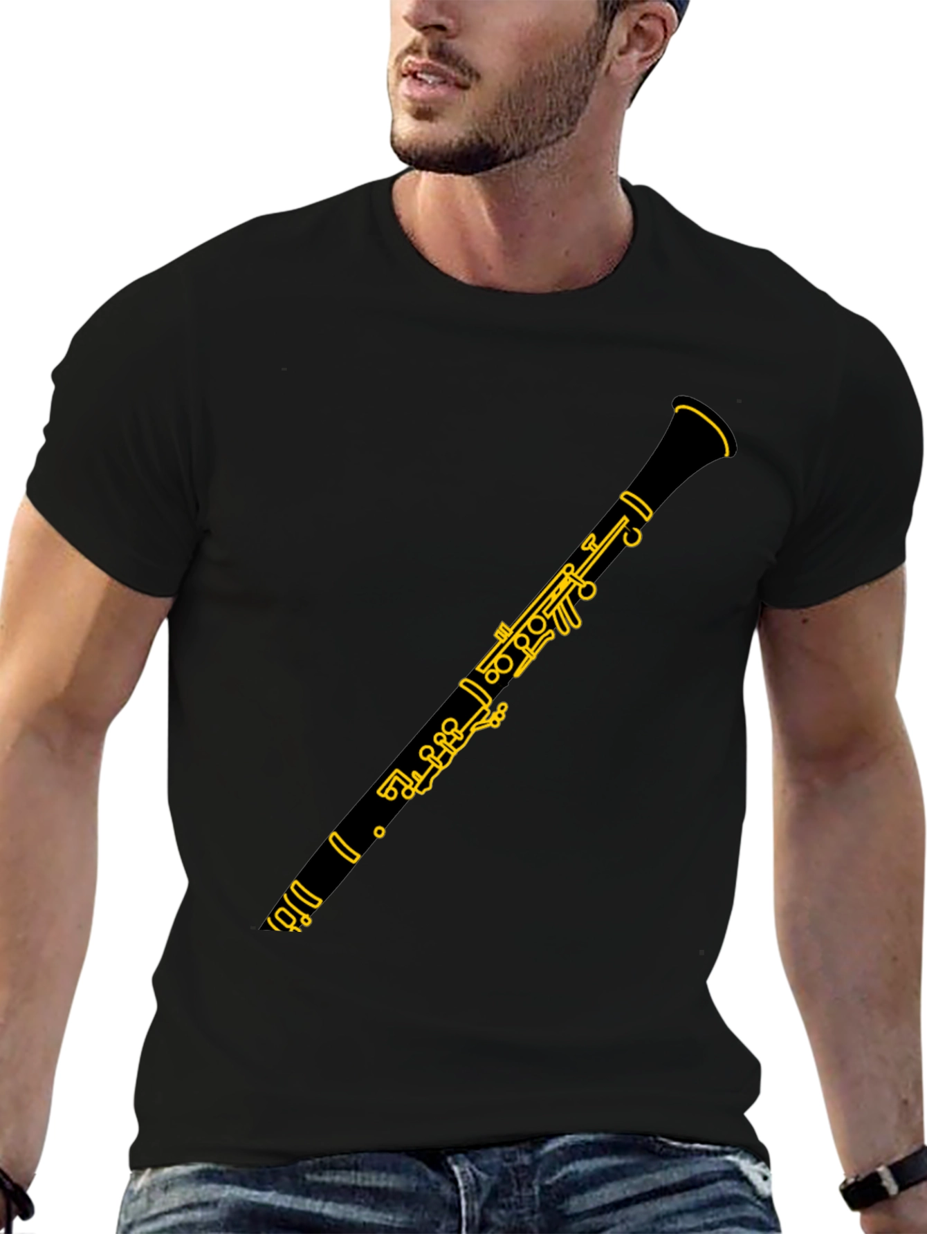 Clarinet Graphic T-Shirt - Musician Style Tee