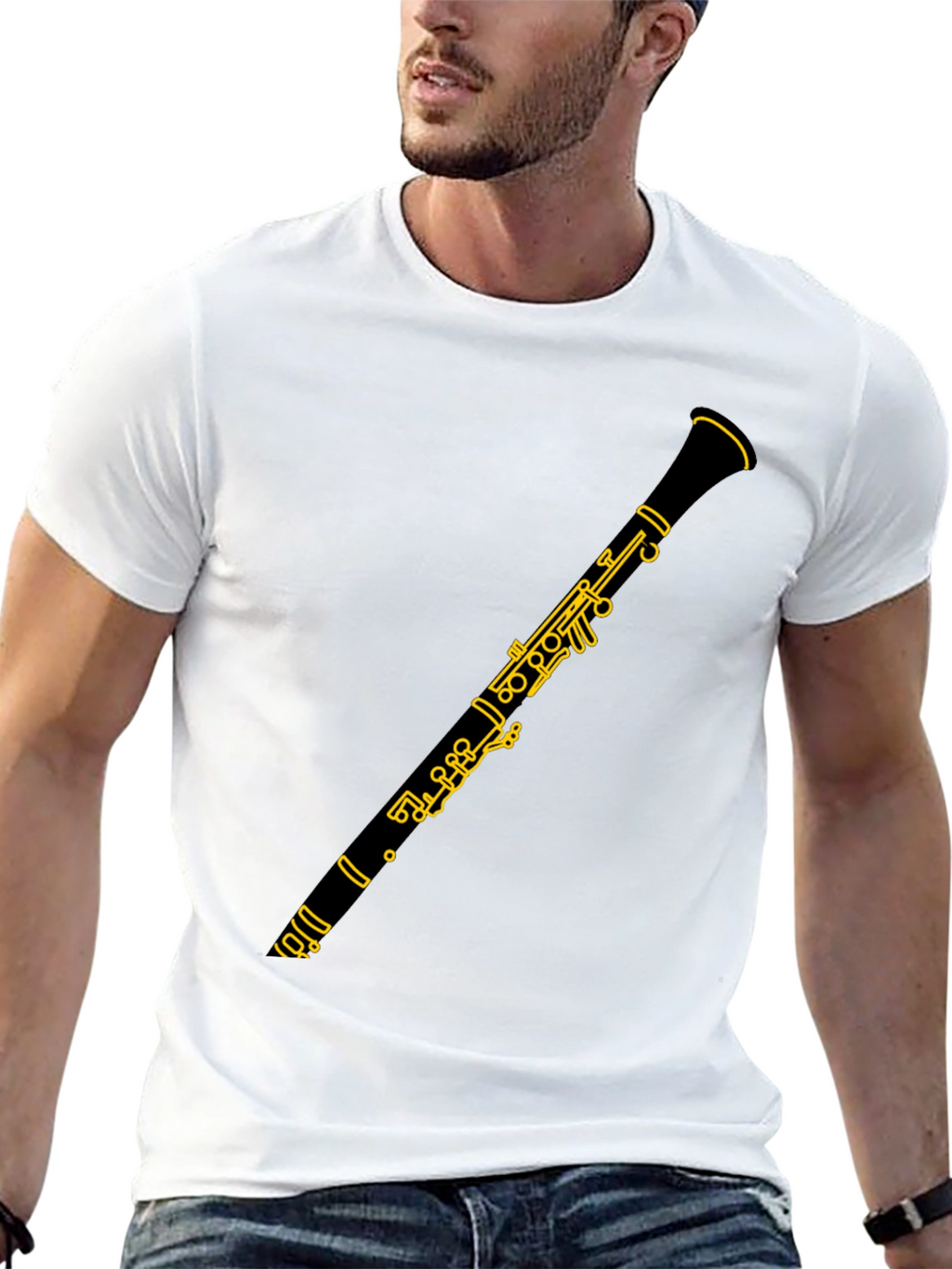 Clarinet Graphic T-Shirt - Musician Style Tee